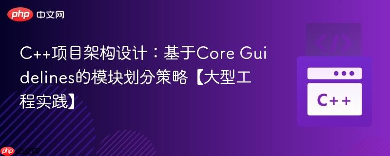 C++项目架构设计：基于Core Guidelines的模块划分策略【大型工程实践】  第1张