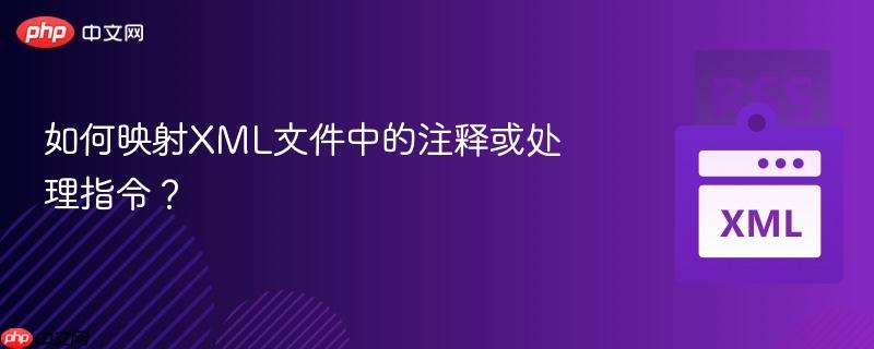 如何映射XML文件中的注释或处理指令? 第1张 如何映射XML文件中的注释或处理指令? 第1张