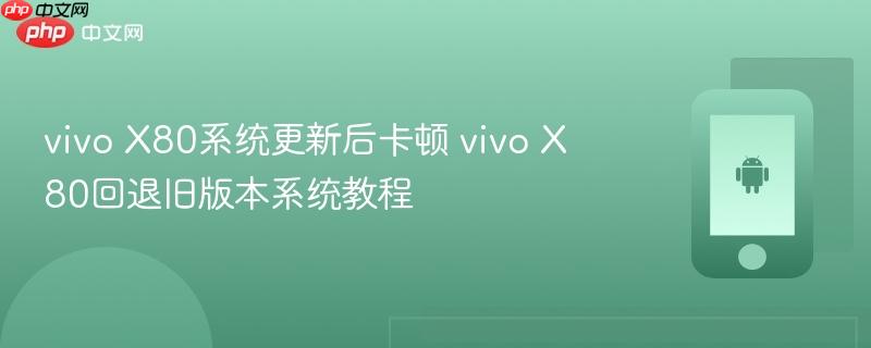 vivo X80系统更新后卡顿 X80回退旧版本系统教程  第1张