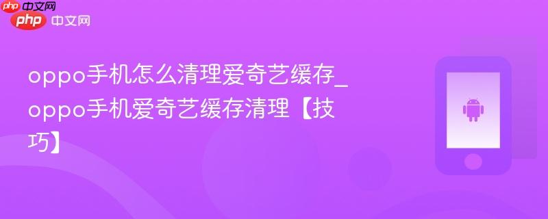 oppo手机怎么清理爱奇艺缓存_oppo手机爱奇艺缓存清理【技巧】  第1张