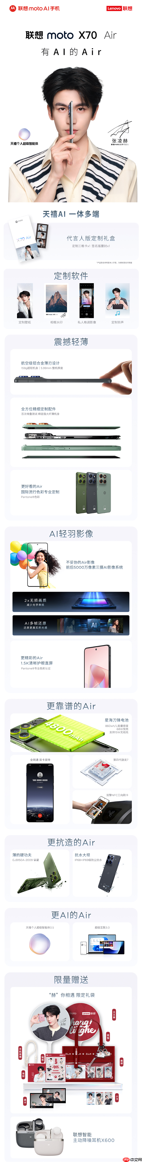 联想官微：Air别乱叫！moto X70 Air不到6mm/160g才是真Air  第4张