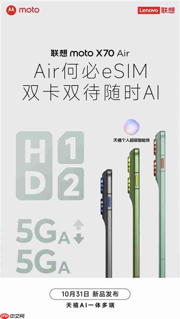 联想moto X70 Air上架：5.99mm支持插卡！无需eSIM  第5张