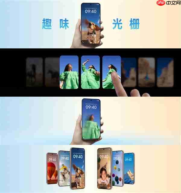 童年光栅卡重生！OriginOS 6首发趣味光栅主题：锁屏壁纸随角度变换  第1张