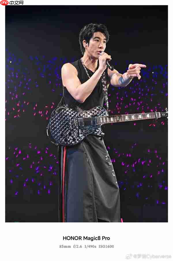 罗巍晒荣耀Magic8 Pro王力宏演唱会样张：不需要啥增距镜  第2张