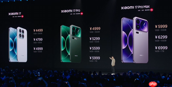4499元起！小米17/Pro/Pro Max今日首销：全方位对标iPhone  第3张