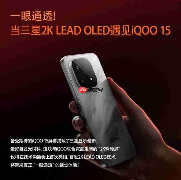 最完美的2K直屏！iQOO 15首发2K三星珠峰屏：一眼通透  第4张