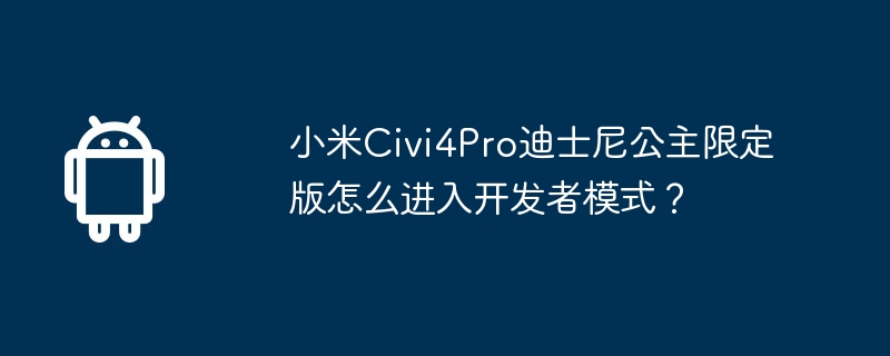 小米Civi4Pro迪士尼公主限定版怎么进入开发者模式？  第1张