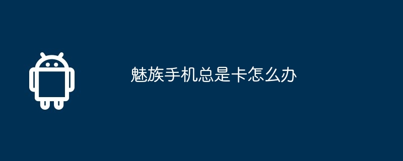 魅族手机总是卡怎么办  第1张
