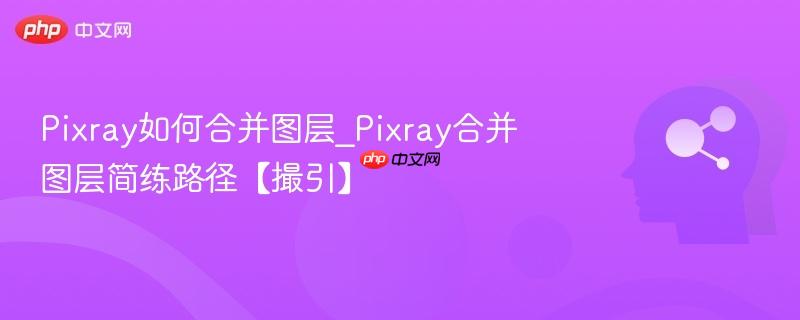 Pixray如何合并图层_Pixray合并图层简练路径【撮引】  第1张