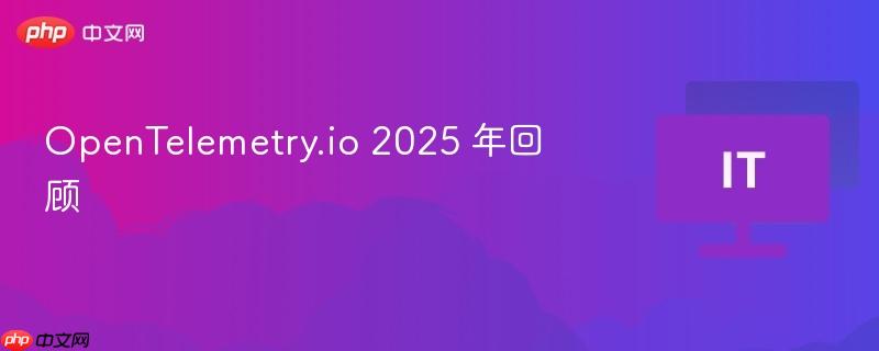 OpenTelemetry.io 2025 年回顾  第1张
