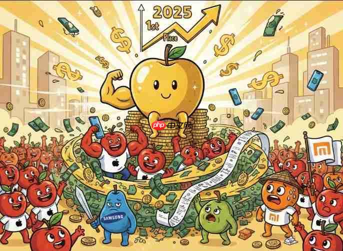 果粉购买力认证！苹果2025手机市佔夺冠稳坐龙头 傲视三星及小米  第1张