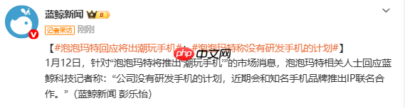 泡泡玛特回应将出潮玩手机：近期会推出IP联名合作  第2张