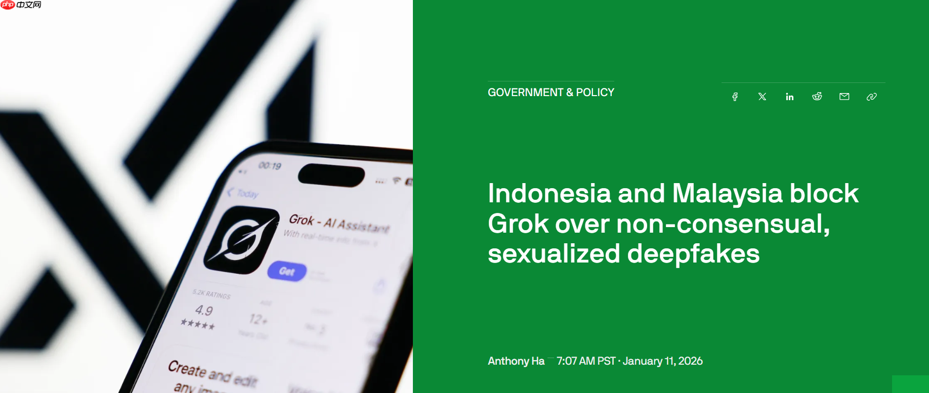 印尼与马来西亚宣布封锁 Grok  第1张