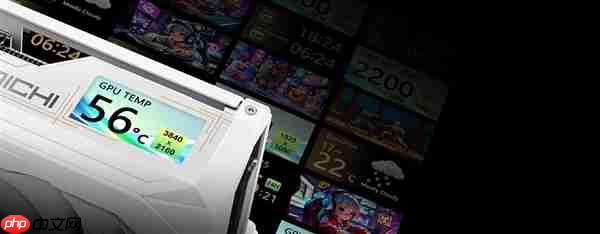 华擎发布RX 9070 XT太极白色版：自带屏幕、16针供电接口  第2张