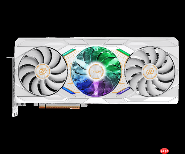 华擎发布RX 9070 XT太极白色版：自带屏幕、16针供电接口  第6张