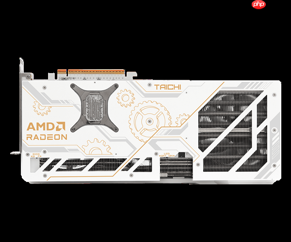 华擎发布RX 9070 XT太极白色版：自带屏幕、16针供电接口  第10张