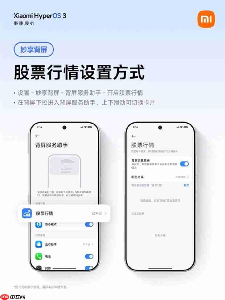 小米17 Pro系列上线新功能 随时查看股价涨跌  第2张
