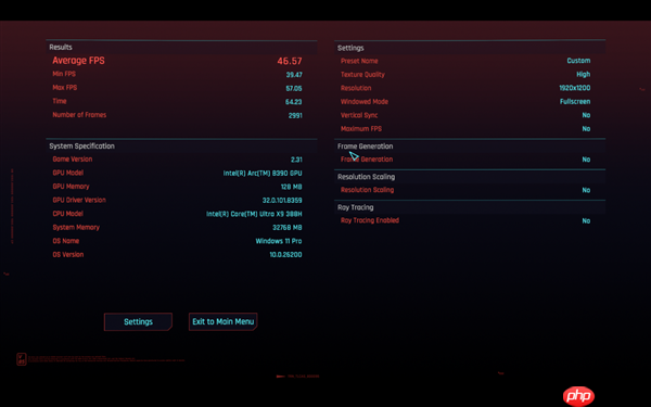 Intel新一代锐炫B390核显首测：《赛博朋克2077》多帧生成跑出367FPS  第4张