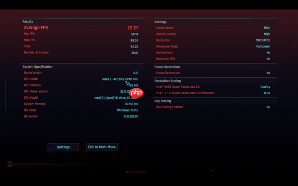 Intel新一代锐炫B390核显首测：《赛博朋克2077》多帧生成跑出367FPS  第5张