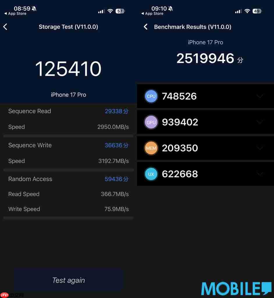 iOS / iPadOS 正式推出 V11 版《Antutu》！即试 iPhone 17 Pro、M5 iPad Pro 11 跑到几多分  第3张