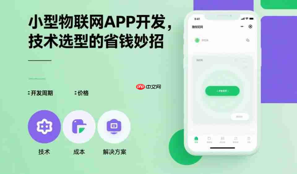 小型物联网APP开发,技术选型的省钱妙招!