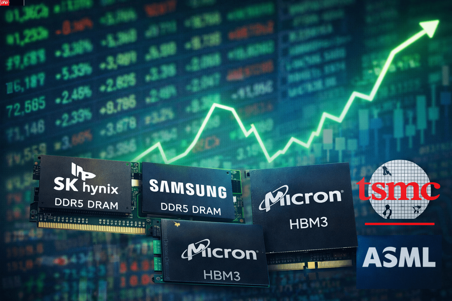 AI需求推升记忆体行情 三星、SK海力士领军半导体股全球大涨  第1张