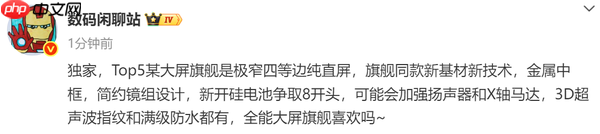 疑似小米新款大屏旗舰遭曝光：电池8K 极窄四等边屏  第2张
