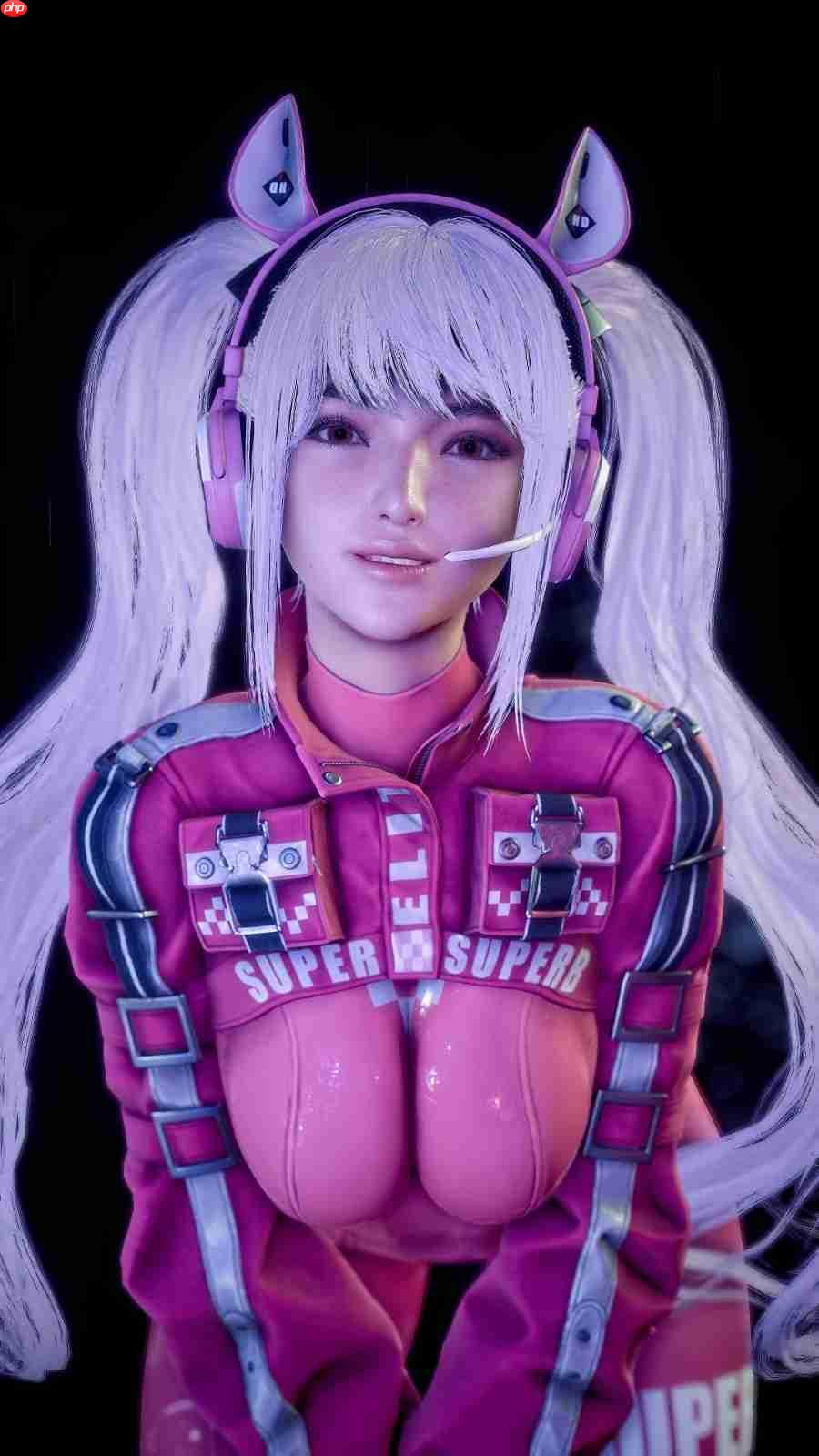 粉色连体服翘臀超性感！国外博主《剑星》伊芙新3D图  第8张