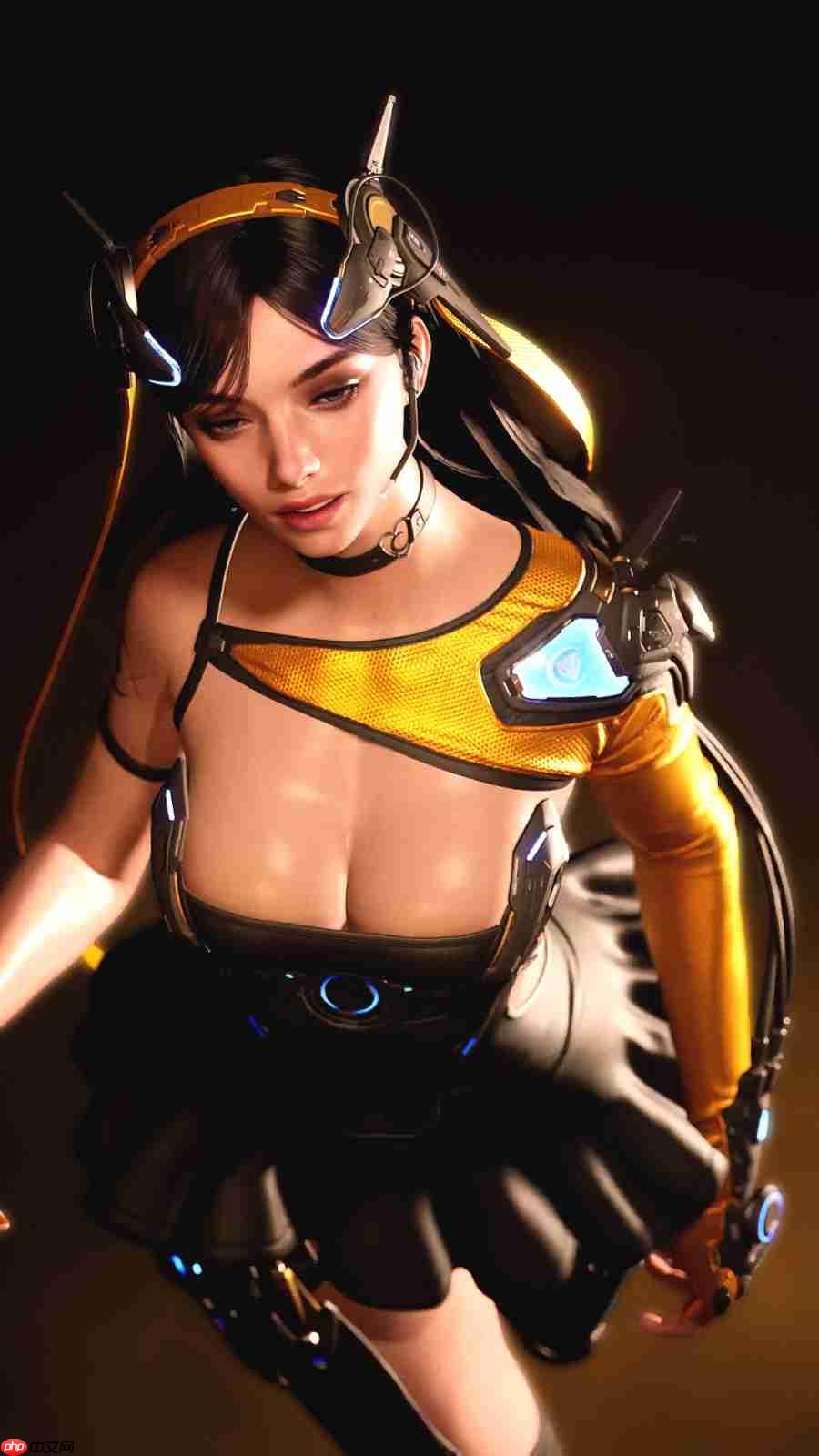 粉色连体服翘臀超性感！国外博主《剑星》伊芙新3D图  第11张