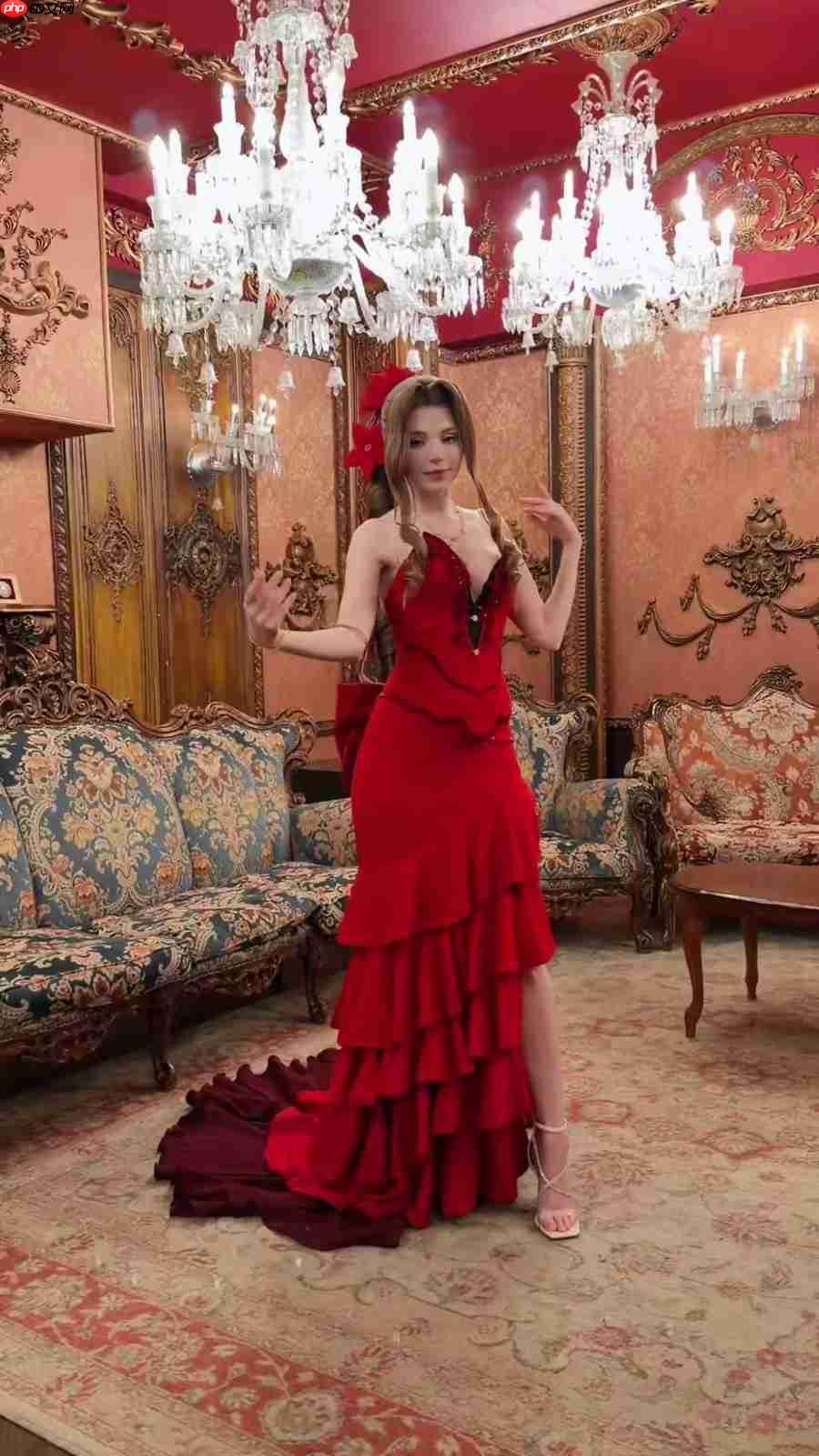 艾什莉体模cos《最终幻想》爱丽丝 顶级身材尽显优雅  第6张