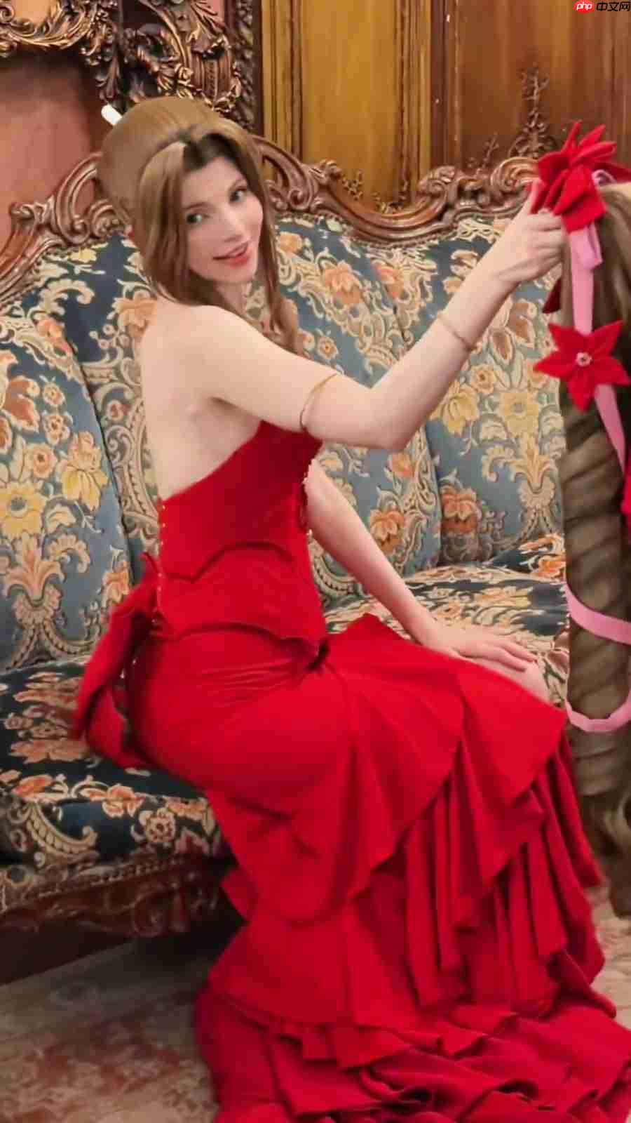 艾什莉体模cos《最终幻想》爱丽丝 顶级身材尽显优雅  第5张