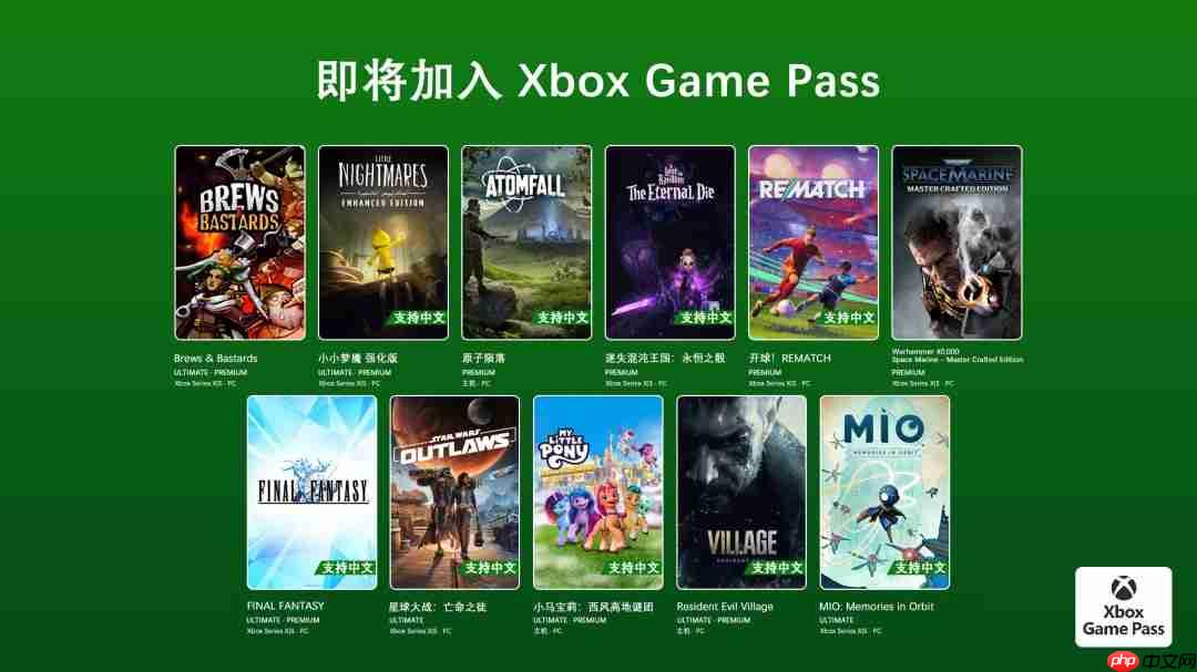 2026年Game Pass首波游戏 《生化危机8》在列