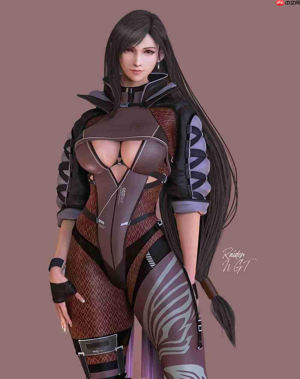 《最终幻想7》蒂法新3D美图 性感诱惑让人难把持  第4张