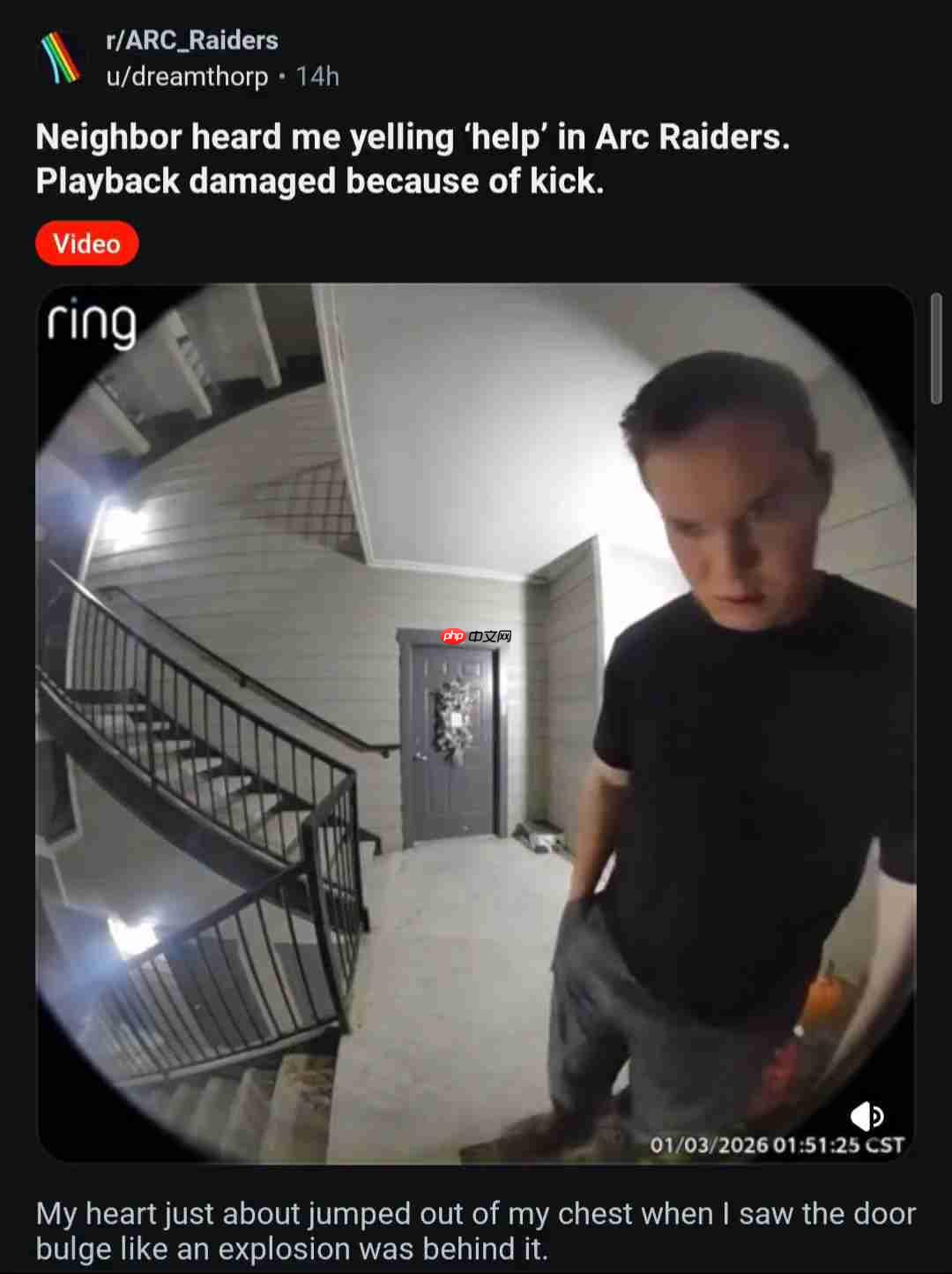 玩《ARC Raiders》太投入喊救命 热心邻居破门救援  第1张