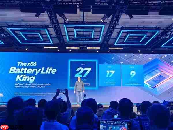 27小时x86续航王！Intel正式发布酷睿Ultra 300系列CPU：游戏性能提升77%  第6张