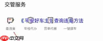 平安好车主如何查违章  第1张