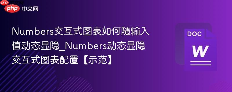 Numbers交互式图表如何随输入值动态显隐_Numbers动态显隐交互式图表配置【示范】