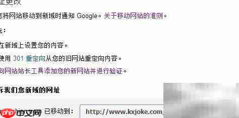 Google站长网址迁移工具使用指南  第3张