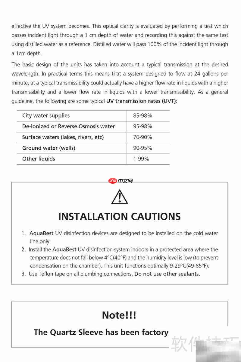 Aqua Best AB紫外线杀菌器使用指南  第5张