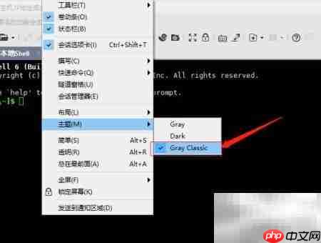 Xshell6.0设置Gray Classic主题  第5张
