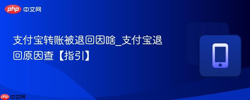 支付宝转账被退回因啥_支付宝退回原因查【指引】  第1张