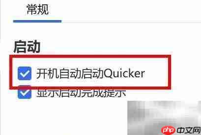Quicker开机自启设置方法  第3张