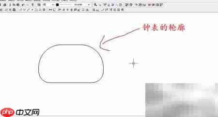 软件绘制闹钟简笔画  第1张
