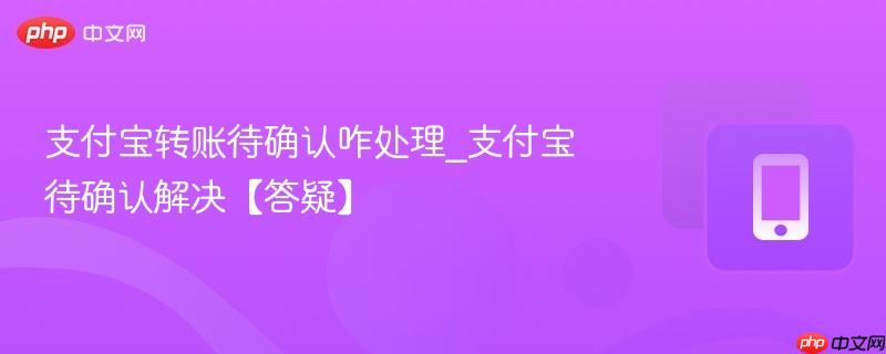 支付宝转账待确认咋处理_支付宝待确认解决【答疑】  第1张