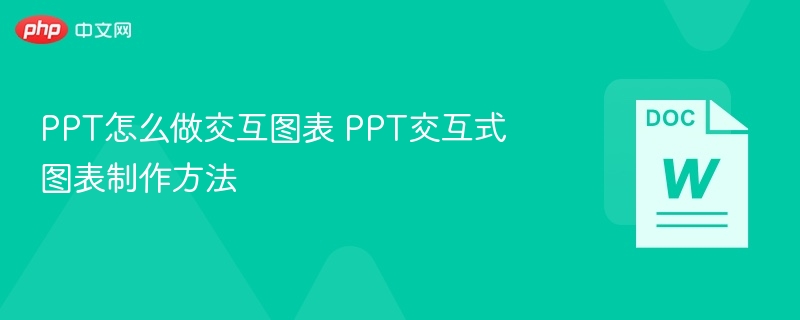 PPT怎么做交互图表 PPT交互式图表制作方法  第1张