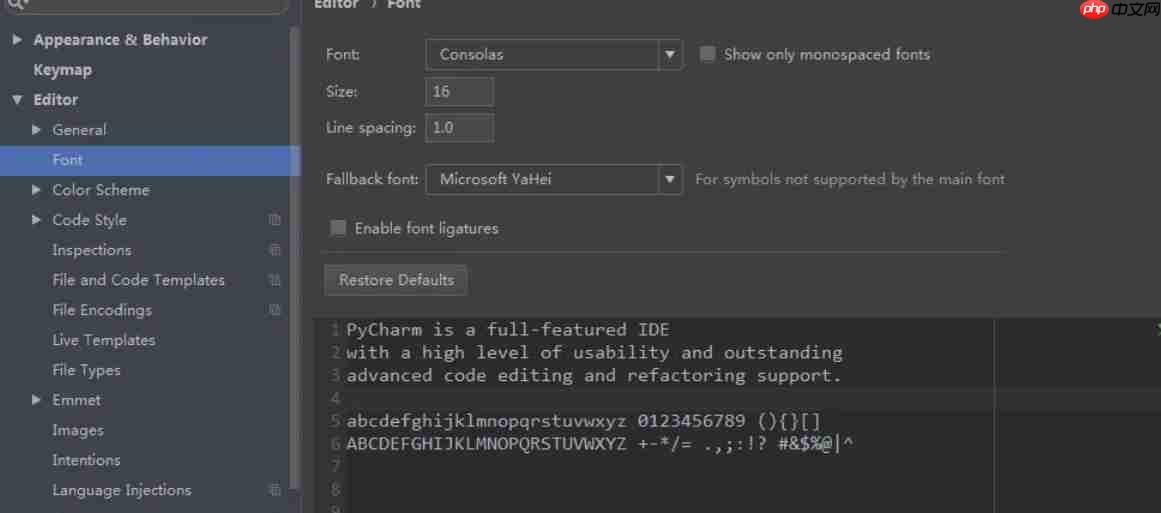 pycharm怎么改中文字体-pycharm改中文字体的方法  第5张