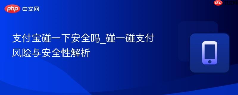支付宝碰一下安全吗_碰一碰支付风险与安全性解析  第1张