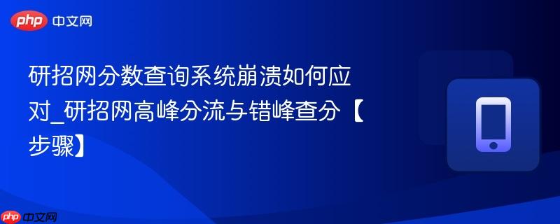 研招网分数查询系统崩溃如何应对_研招网高峰分流与错峰查分【步骤】  第1张