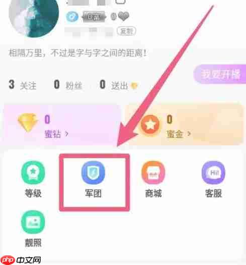 蜜疯直播app怎么创建军团-军团创建方法  第1张