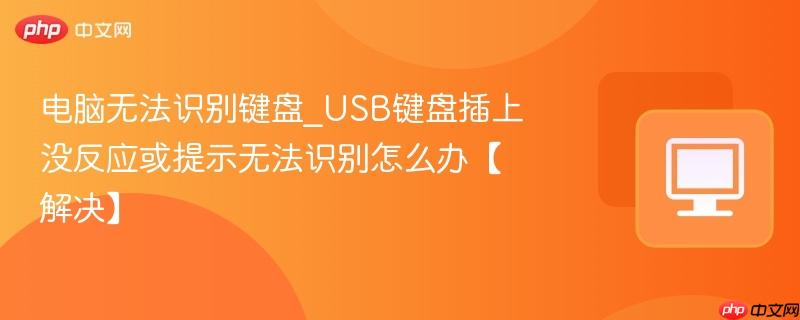 电脑无法识别键盘_USB键盘插上没反应或提示无法识别怎么办【解决】  第1张